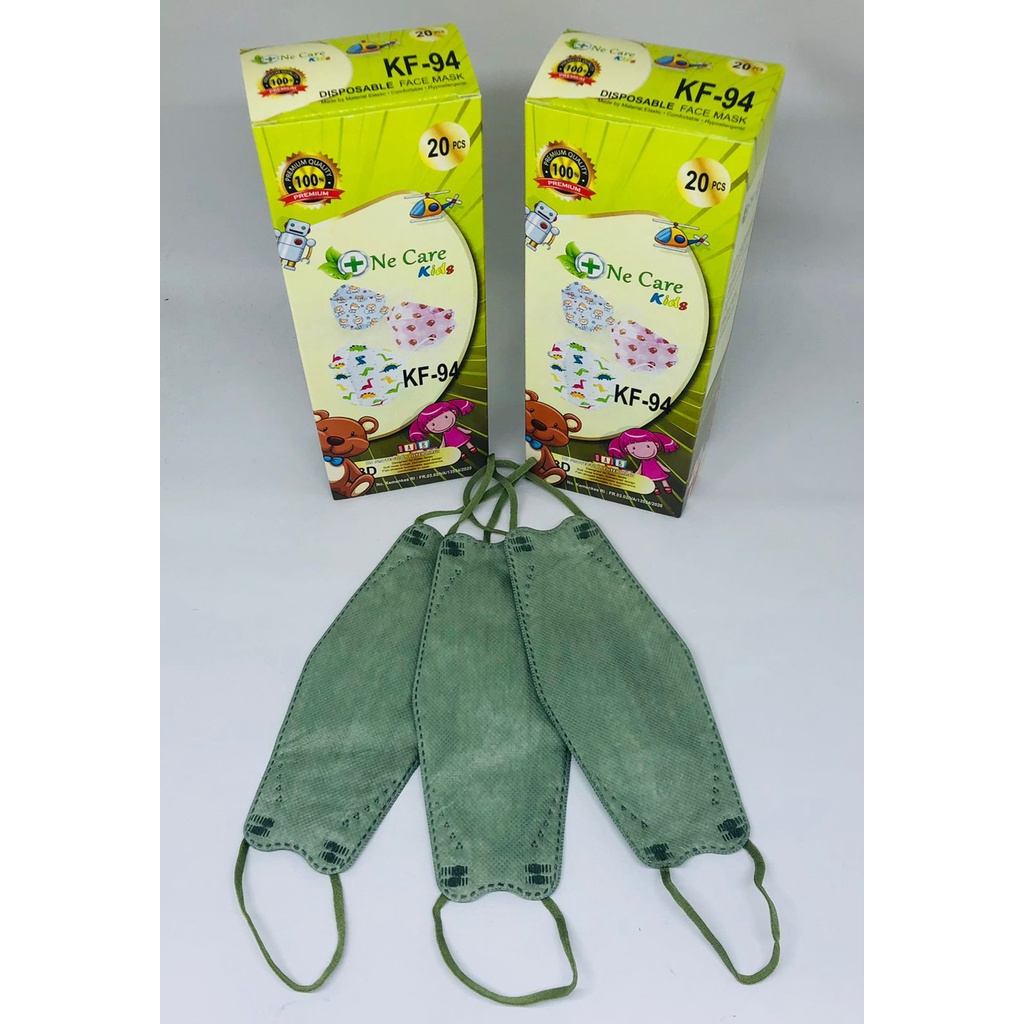 Masker ANAK KF94 tebal OneCare korea kids face mask motif Box