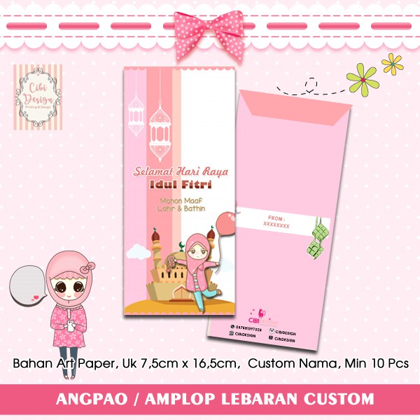 

TERMURAH Angpao / Amplop Lebaran Custom Unik / Murah / Lucu