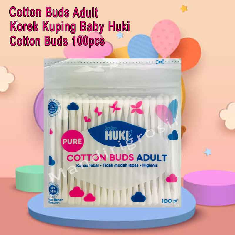 Cotton Buds Adult *Baby Huki * Korek Kuping * CI0010 100pcs