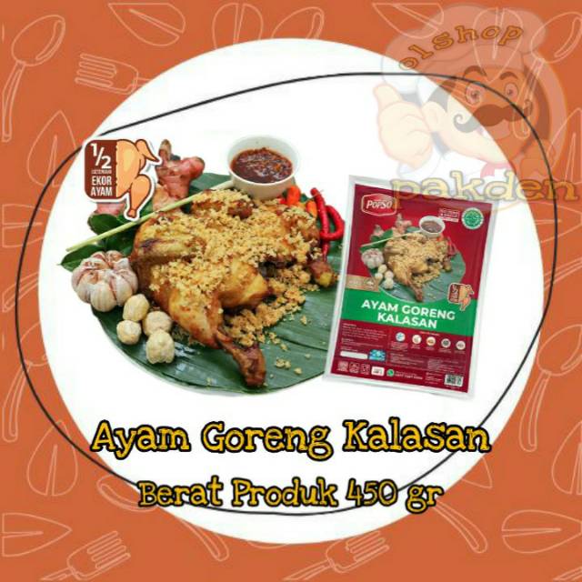 

AYAM GORENG KALASAN ½EKOR / POPSO / LAUKPAUK / OLSHOPPAKDEN