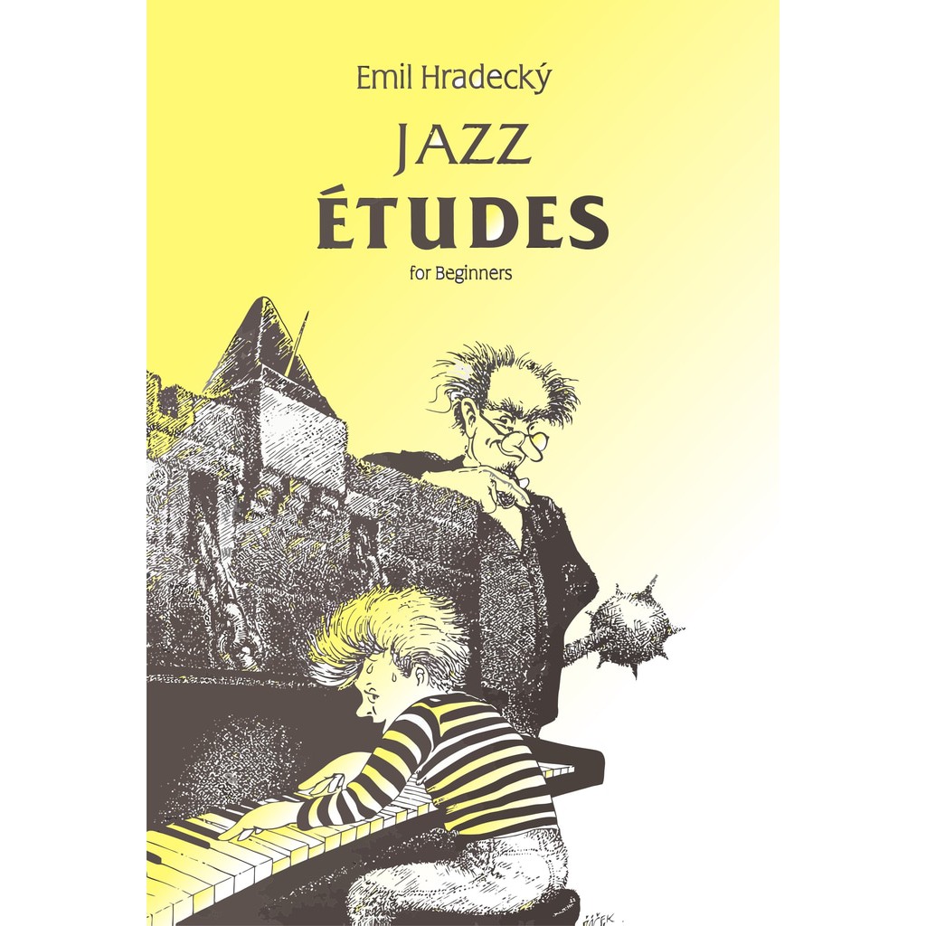 (Baru) Buku piano musik - Jazz etudes for beginners