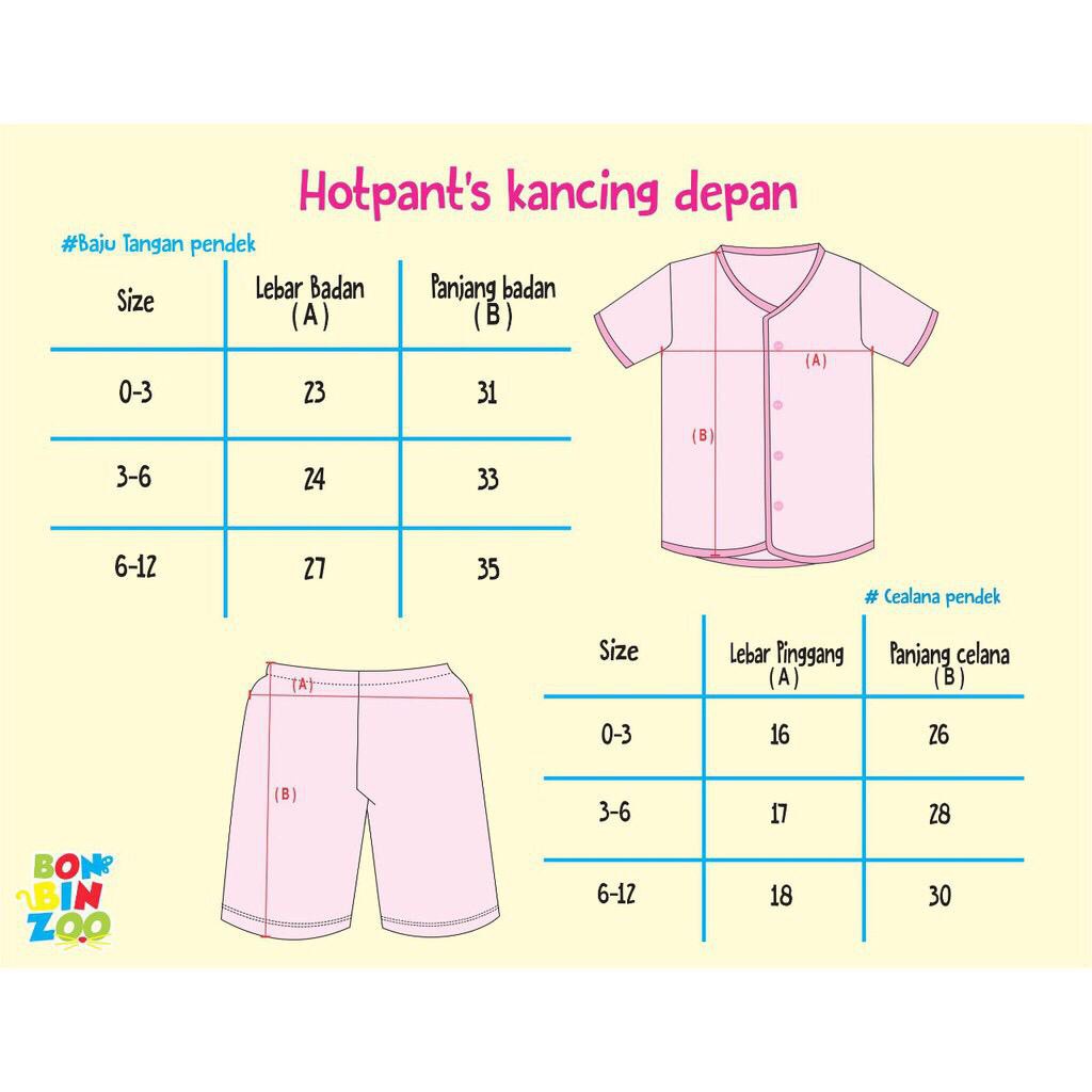 MOTIF TERBARU BONBINZOO SETELAN DREAMS OF ANIMALS BAJU PENDEK ANAK CELANA PENDEK ANAK MOTIF TERBARU 0 - 12BULAN