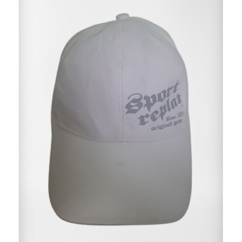 Topi Putih Sport Replay