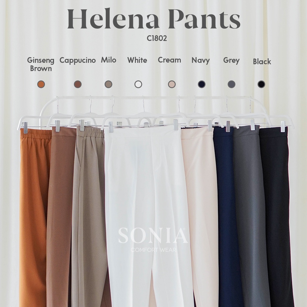 Sonia - Helena Pants C1802 by SONIA / Celana Pensil Panjang Wanita / Celana Kerja / Bawahan-6