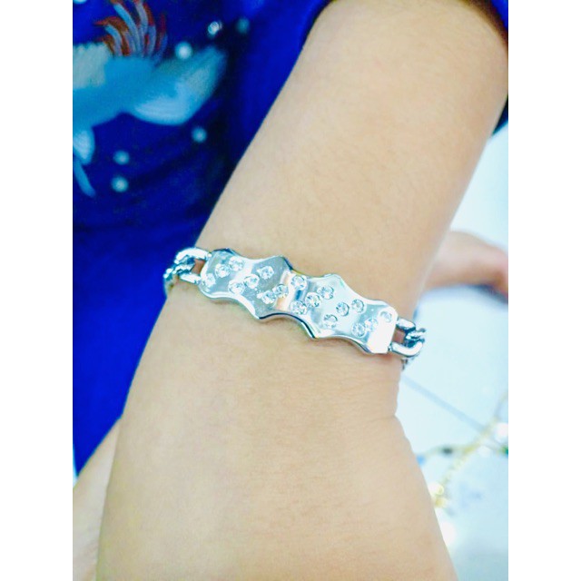 Titanium / gelang titanium / gelang wanita / gelang rante plat