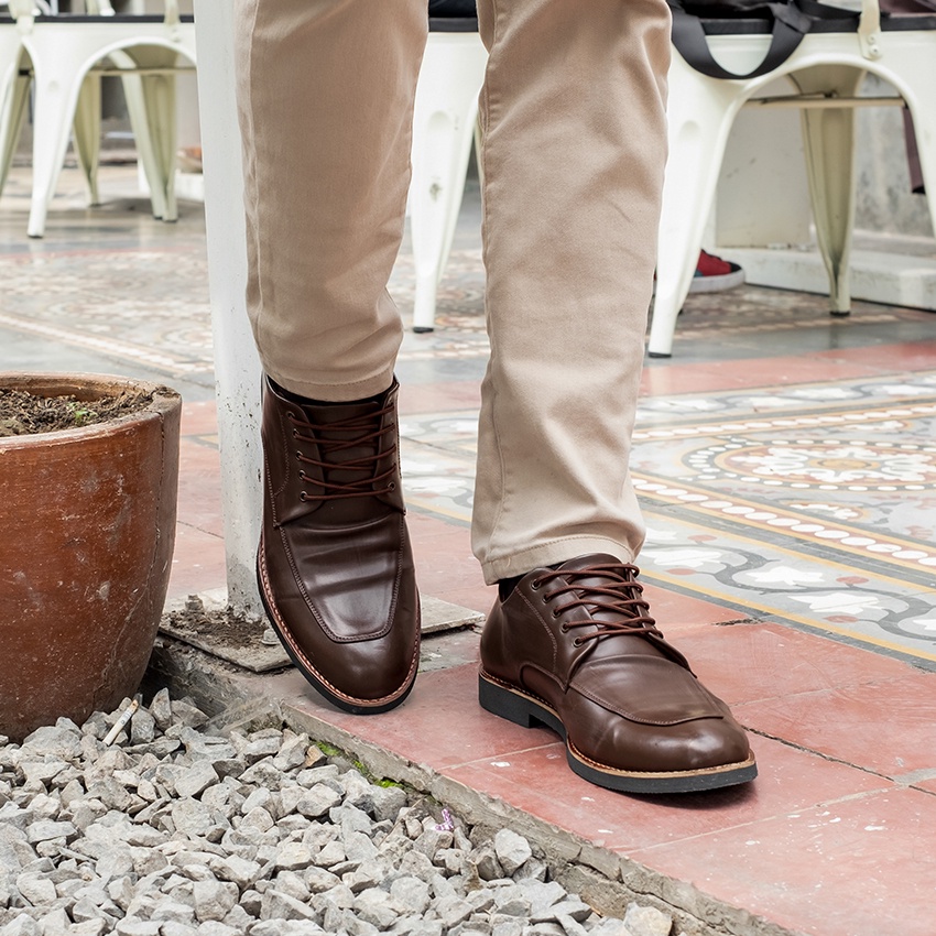 Alaves Brown | 39-44 | Sepatu Pantofel Hitam Pria Casual Kerja Cowok Oxford Pantofel Laki | Lvnatica FORIND