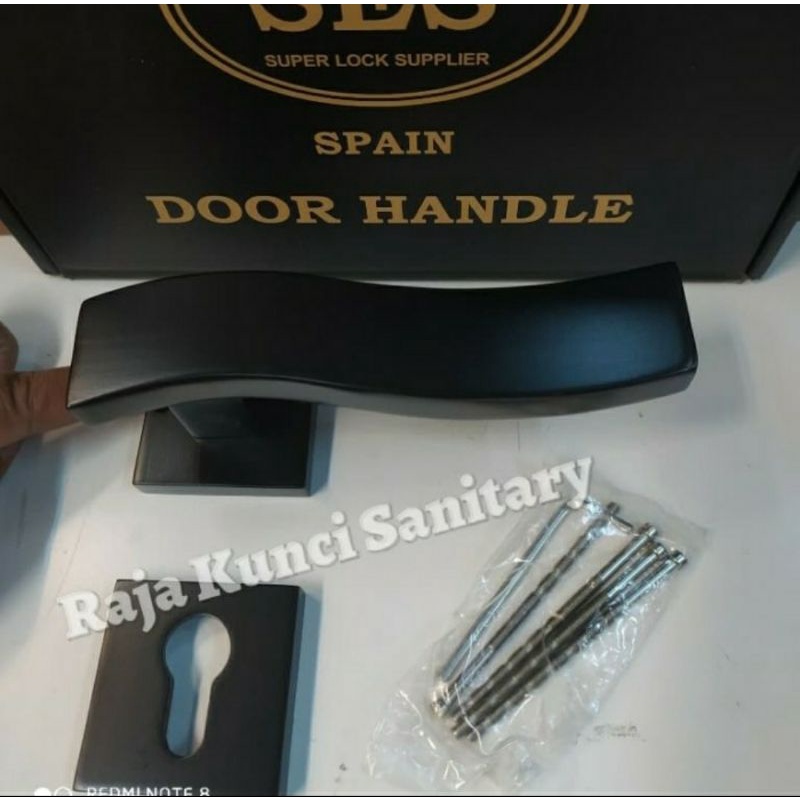 Handle Pintu Roses SES LH 159 Black Stainless SUS 304/Handle Pintu/Gagang Pintu