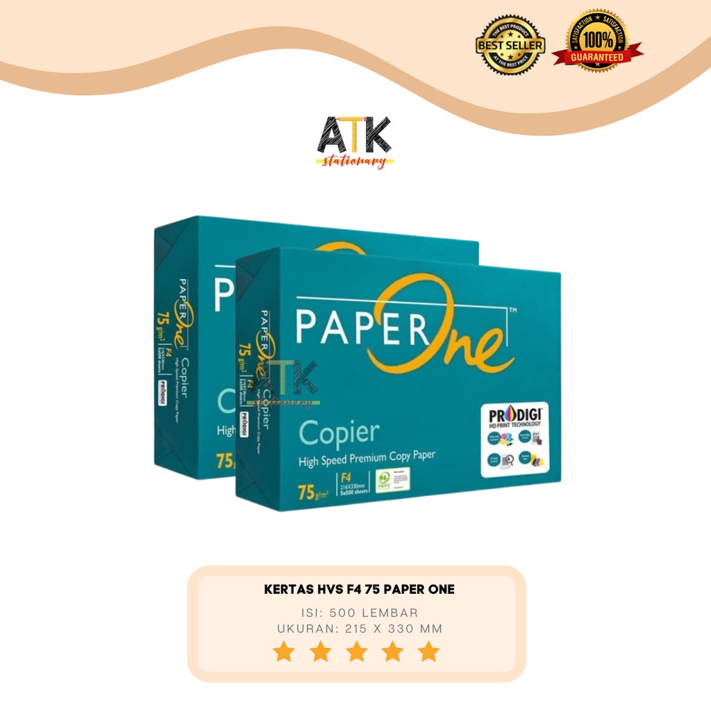 

Kertas Fotocopy F4 75 Gram Paper One atk