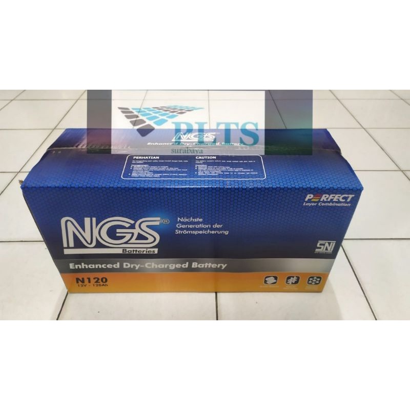 Aki NGS n120 type basah 12v 120ah