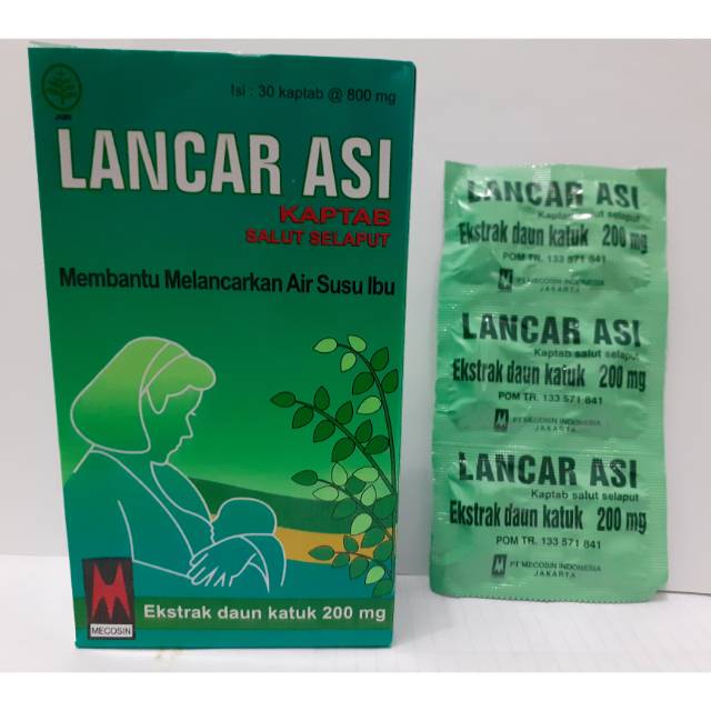 Lancar ASI kaplet ekstrak daun katuk