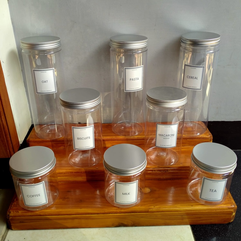 Clove living toples tempat penyimanan bumbu dapur toples tepung toples bumbu , bumbu snack (besar)