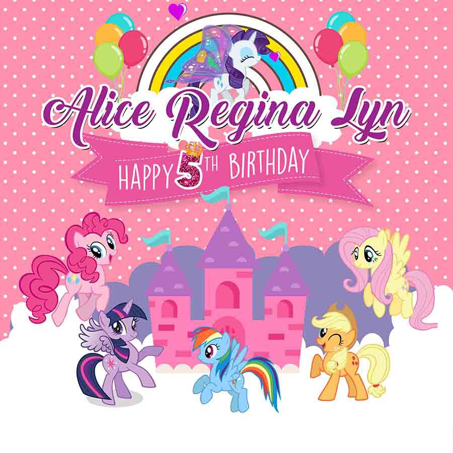 Paket Dekorasi  Ultah Owesome My Little  Pony  Shopee Indonesia