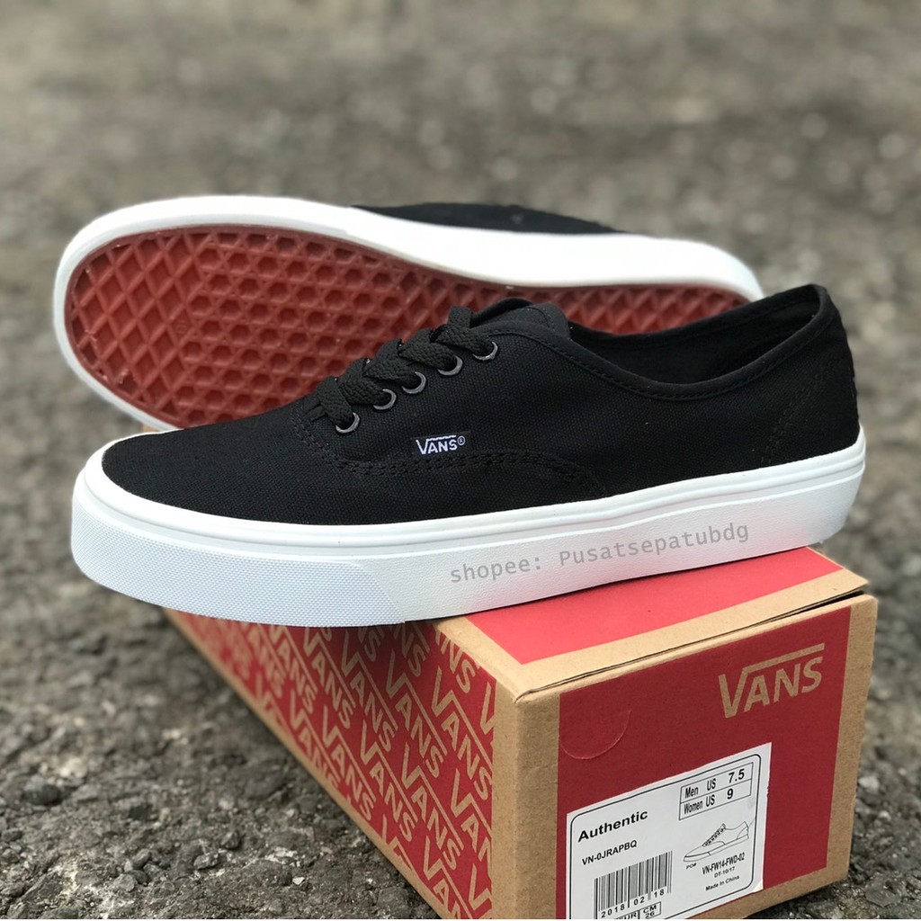 VANS AUTHENTIC MONO BLACK WHITE WAFFLE DT