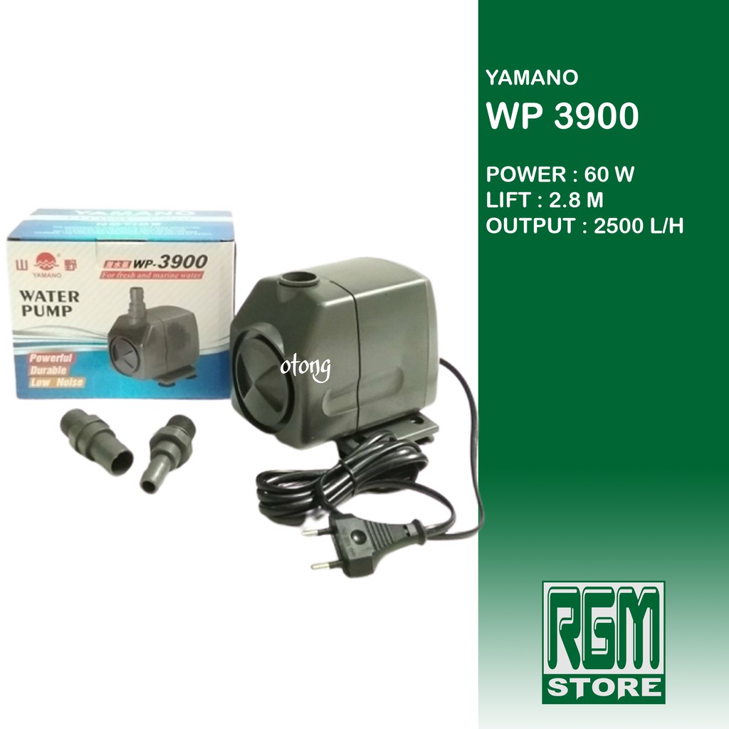 Yamano WP - 3900 wp3900 mesin pompa celup kolam aquarium aquascape