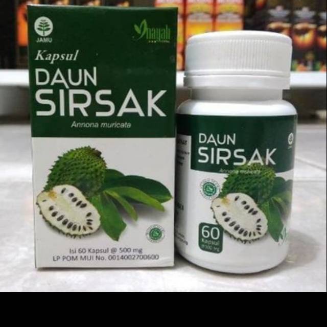 DAUN SIRSAK KAPSUL [INAYAH] - OBAT HERBAL ANTI KANKER