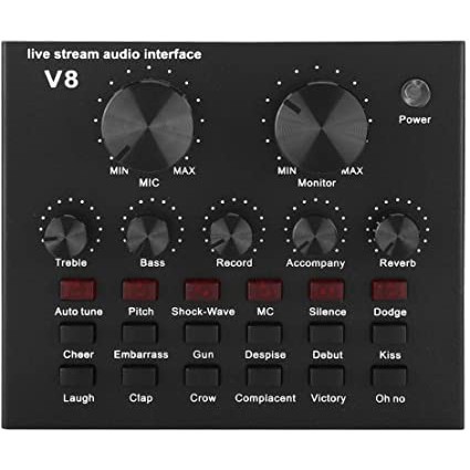 V8 SOUNDCARD PRO EFEK SUARA HIGH QUALITY USB