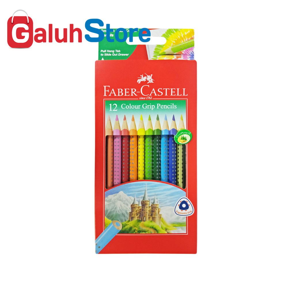 

Faber Castell Pensil Warna / Colour Grip Isi 12