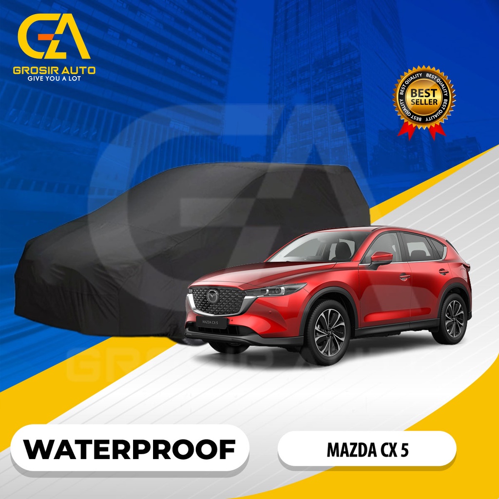 Sarung Body Cover Mobil Hitam /Sarung Penutup Mobil MAZDA CX5 Waterproof