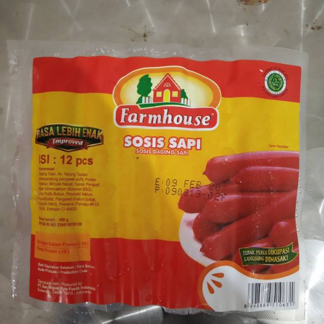 

Farmhouse ~ Sosis sapi 12pcs