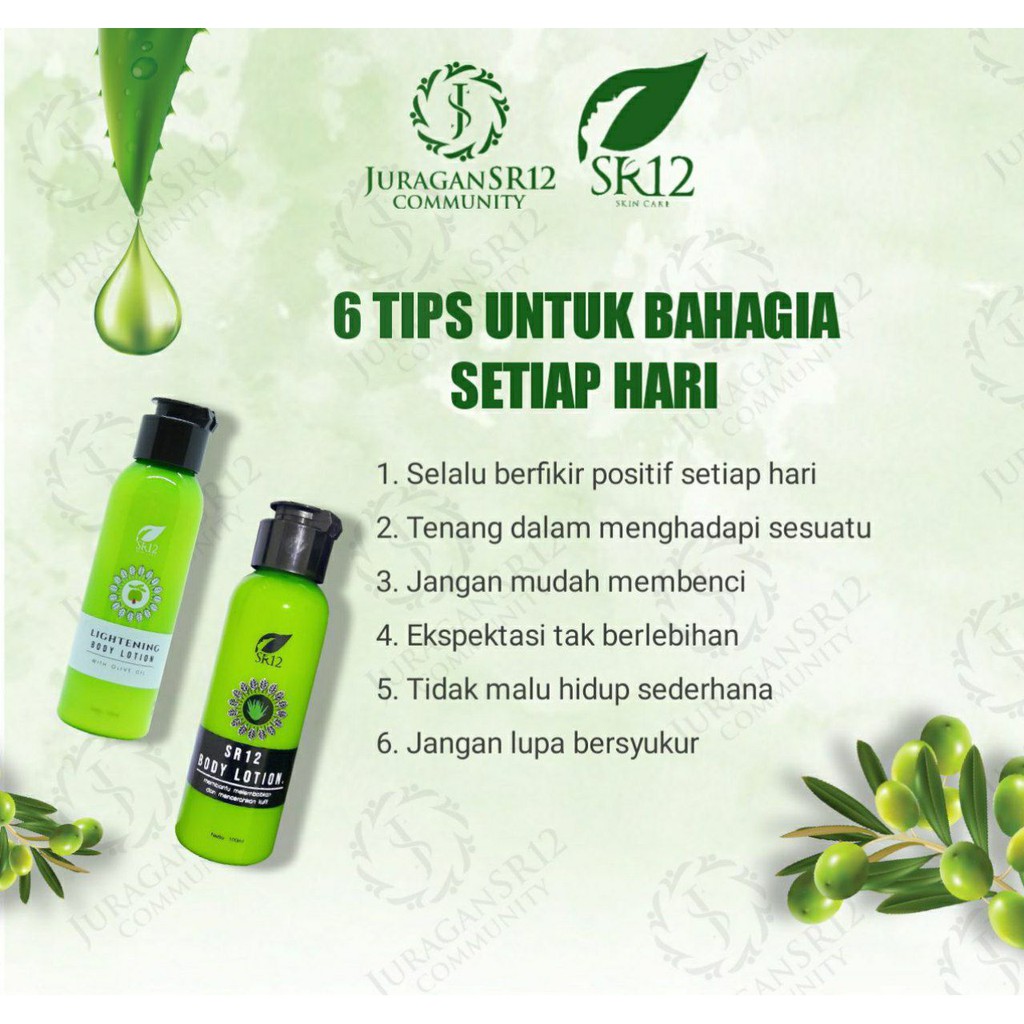 SR12 BODY LOTION /HALAL / BPOM / HERBAL AMAN / PRODUK MUSLIM / SKINCARE INDONESIA