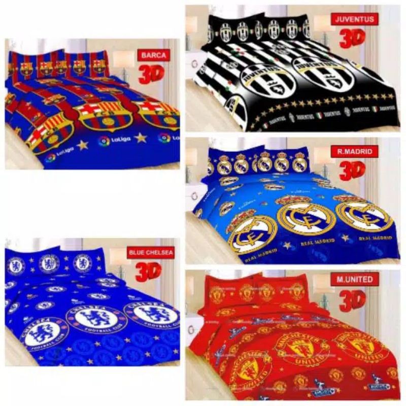 Sprei Bonita Motif Bola No.1 180×200 / Seprei Bonita Motif Club Bola King