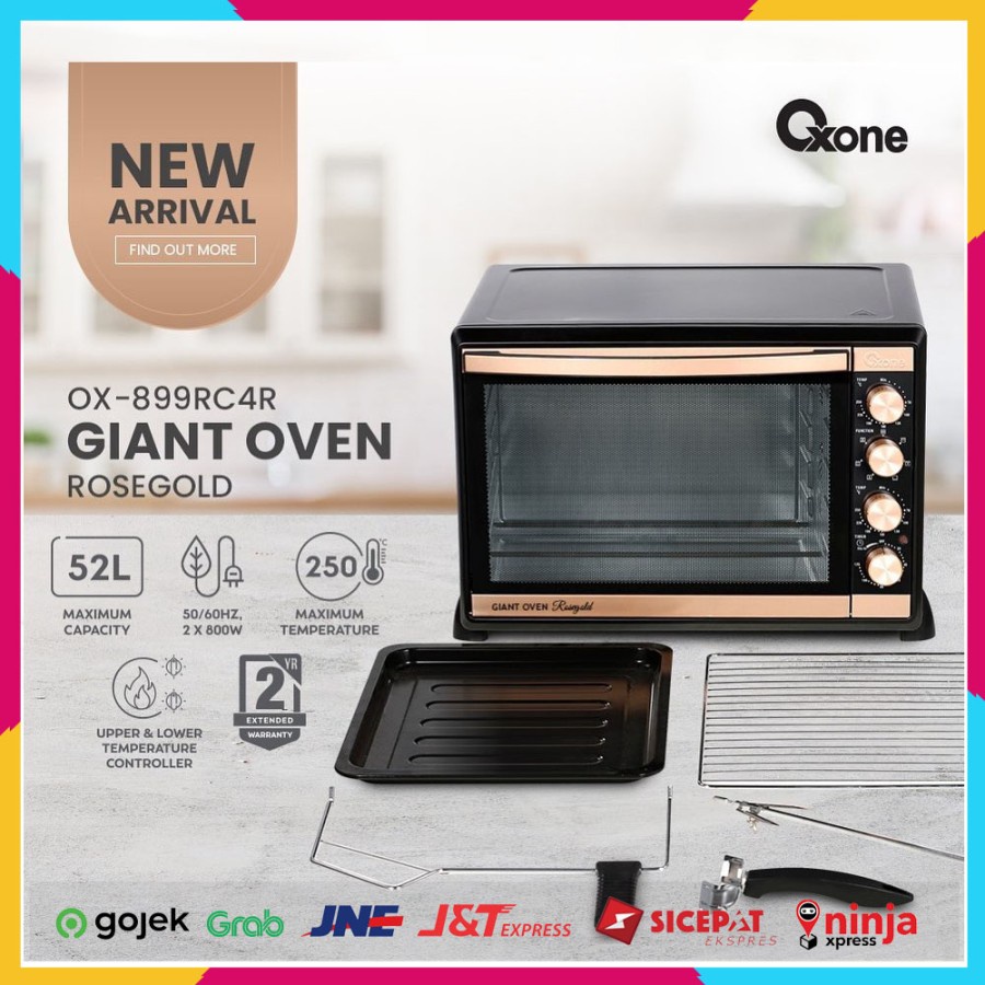 Giant Oven Rosegold Oxone OX-899RC4R 52Lt