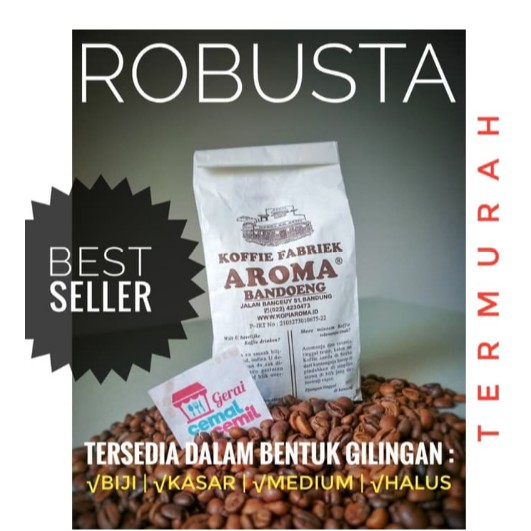 

Kopi coffee AROMA Bandung ROBUSTA
