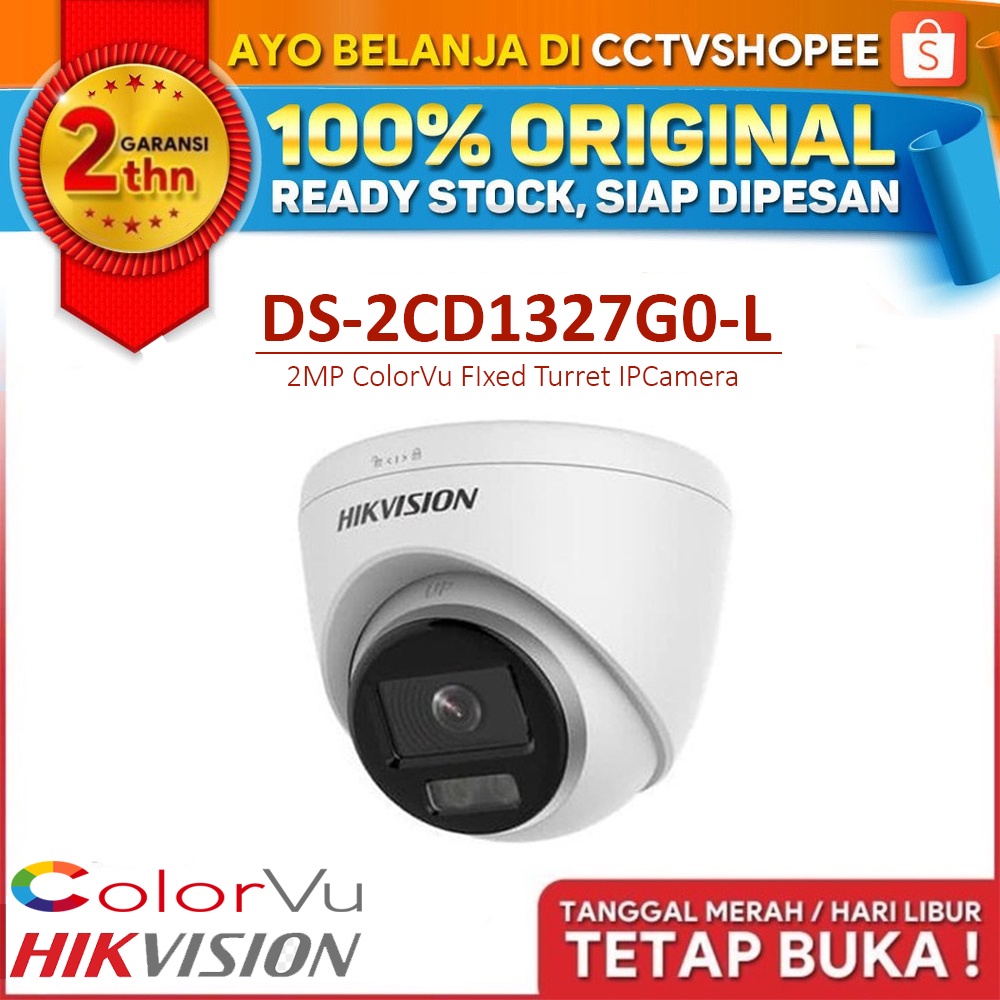 HIKVISION DS-2CD1327G0-L Hikvision 2MP ColorVu Turret Network Camera