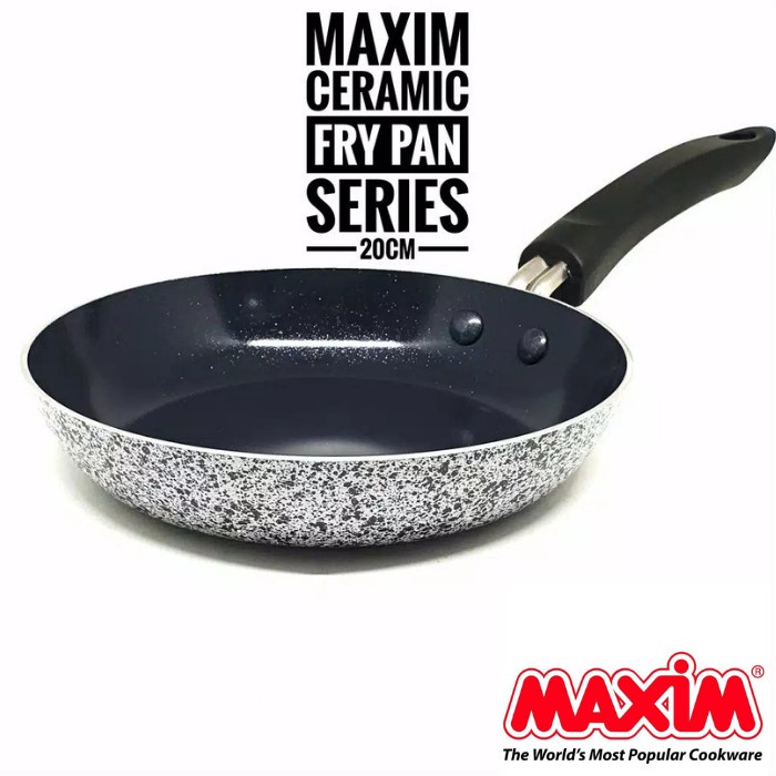 Maxim ISI 2PCS Neostone Deep Wok 24 cm + 20 FRYPAN CRAMIK ANTI LENGKET