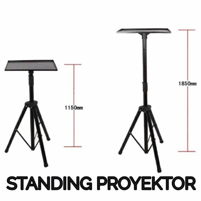 PROJECTOR STAND / MEJA PROYEKTOR AJUSTABLE TINGGI 150CM KUAT