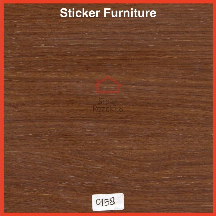 Sticker Pelapis Furniture Coklat PVC Meja Urat Kayu Lemari Wallpaper
