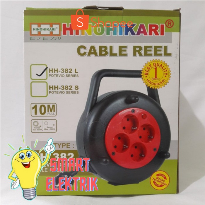 Box Kabel/ Kabel Roll/ Roll Kabel Hinohikari Type HH-382 L 10 Meter SNI