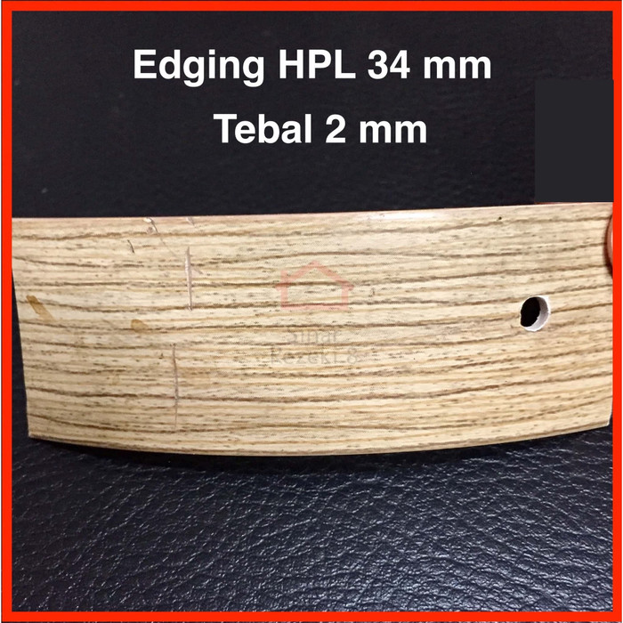 Edging HPL 188.12 / Coklat Cokelat Serat Urat Kayu Woodgrain taco PVC