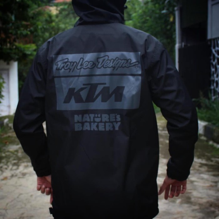 MOTOR-JAKET- JAKET KTM TLD BLACK WATERPROOF PREMIUM QUALITY -JAKET-MOTOR.