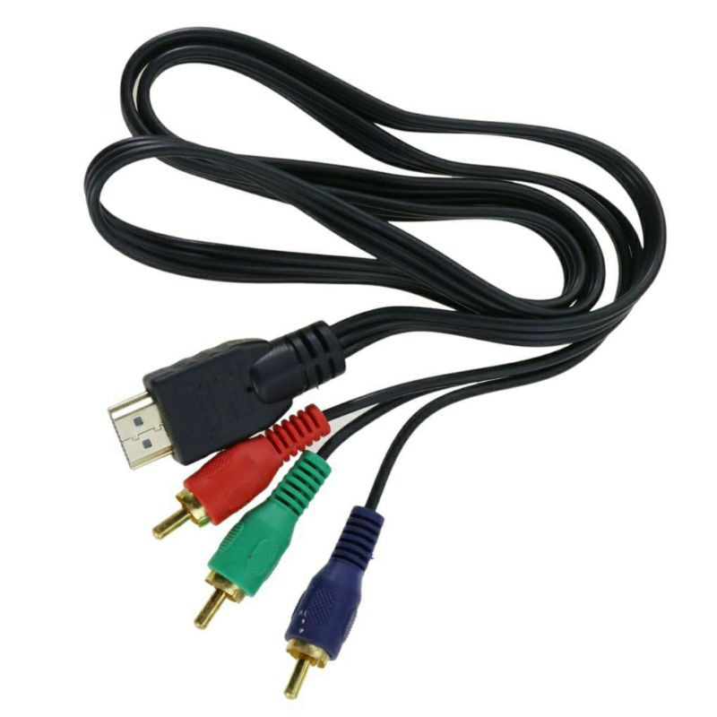 KABEL HDMI TO RCA 3 high speed (output HDMI to input rca) gold plated
