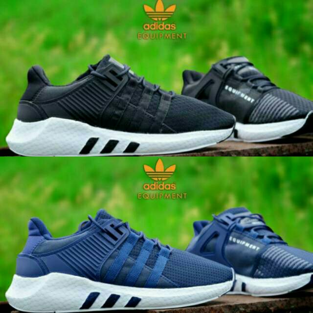 Sepatu Adidas Equipment EQT Premium Red Merah Blue Black Grey Fullwhite Grade Original Sneakers Pria