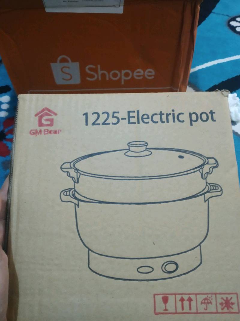 Gm Bear Panci Listrik Serbaguna 20cm 1225-multi Electric Pot 20cm