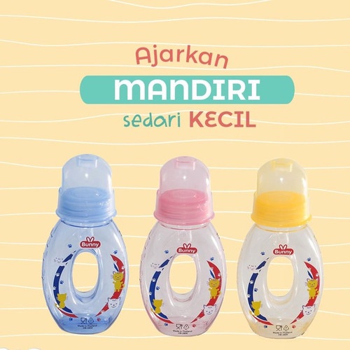 BOTOL SUSU BAYI LUSTY BUNNY BENTUK DONAT 120ml Kecil BOTOL SUSU BAYI DONAT