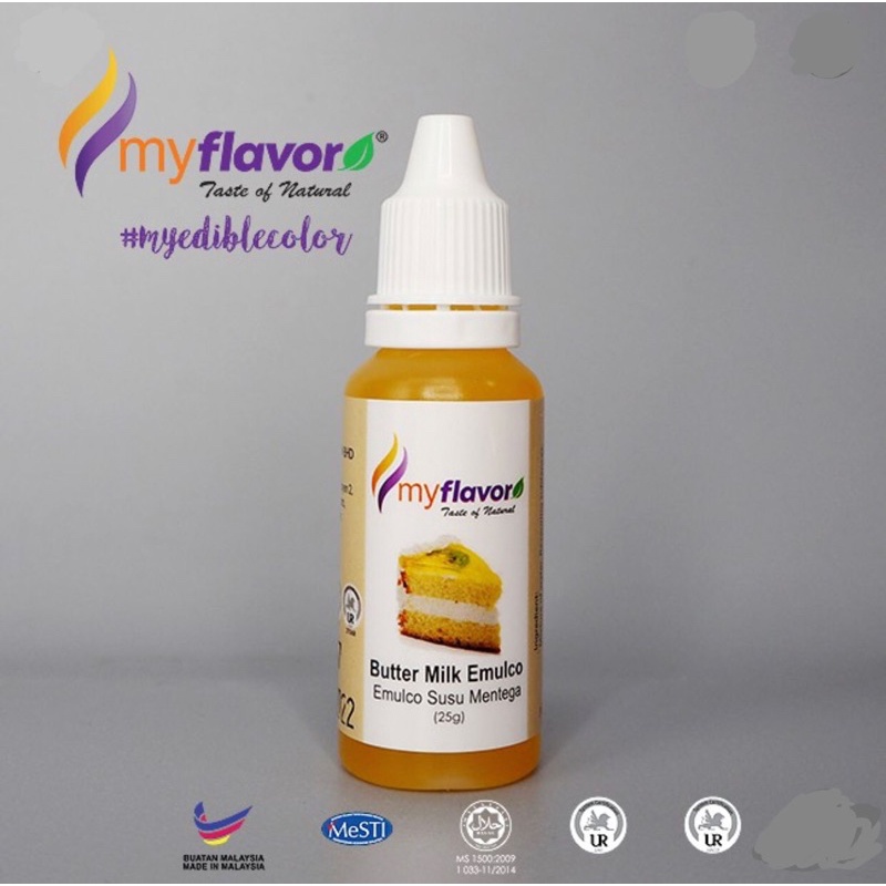

my flavor myflavor buttermilk emulco/ perisa makanan halal rasa buttermilk