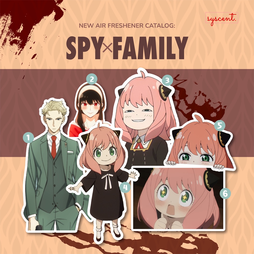 SYSCENT Air Freshener SPY FAMILY X ANYA (Parfum Mobil / Pewangi Ruangan)