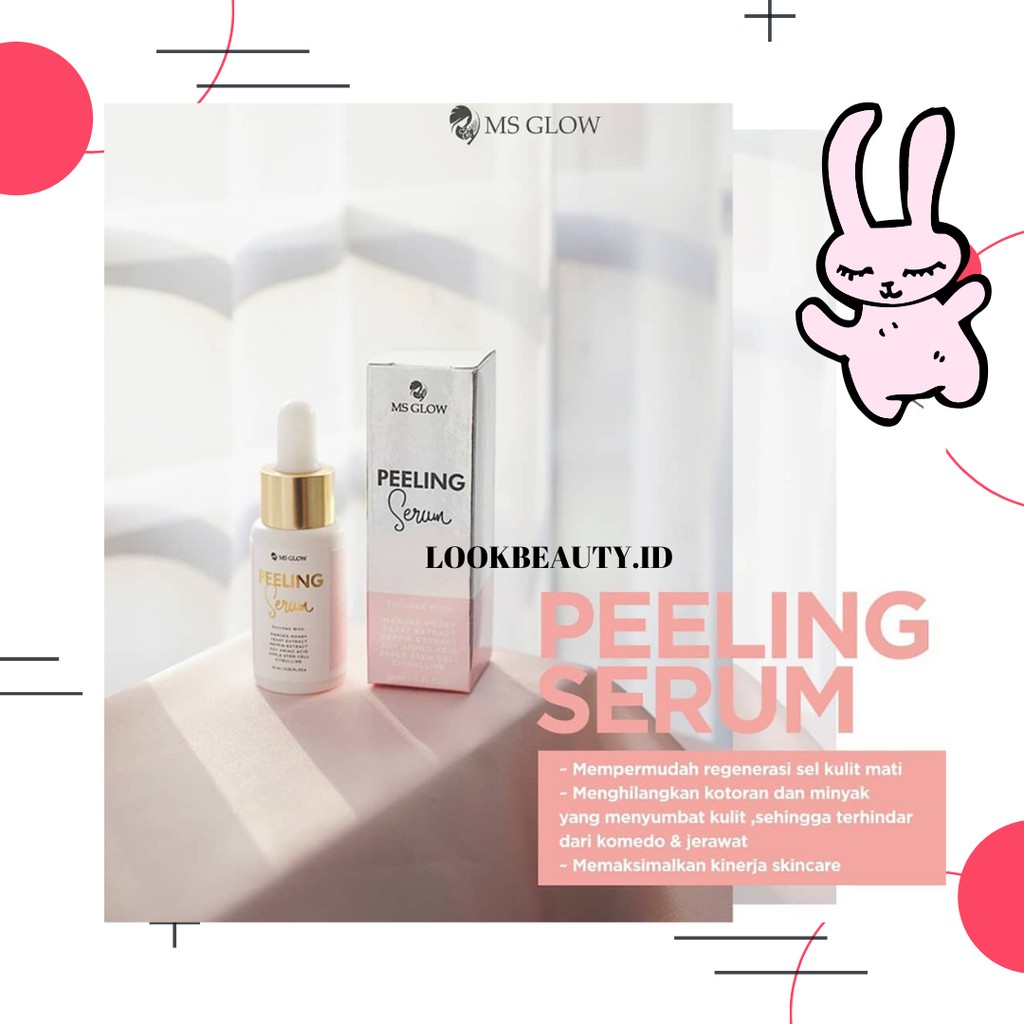 MS GLOW PEELING SERUM - MSGLOW SERUM PEELING NEW - BPOM