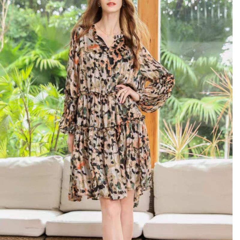 MDLV ~ 1770# Leonora Loose Dress Premium Korea Dress jumbo Fashion Import