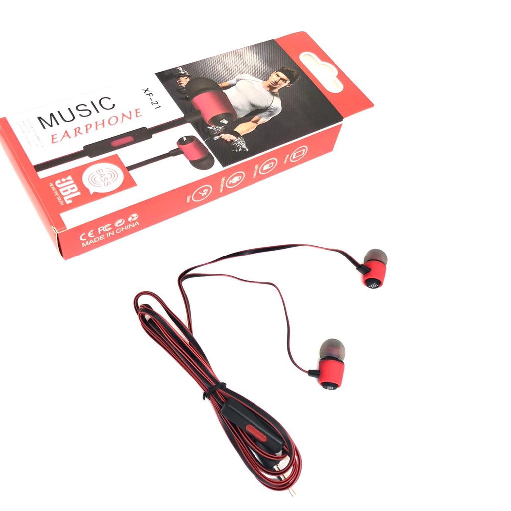 minigo promo Headset J-B-L Super Bass XF-21 Earphone J-B-L SUPER BASS XF-21