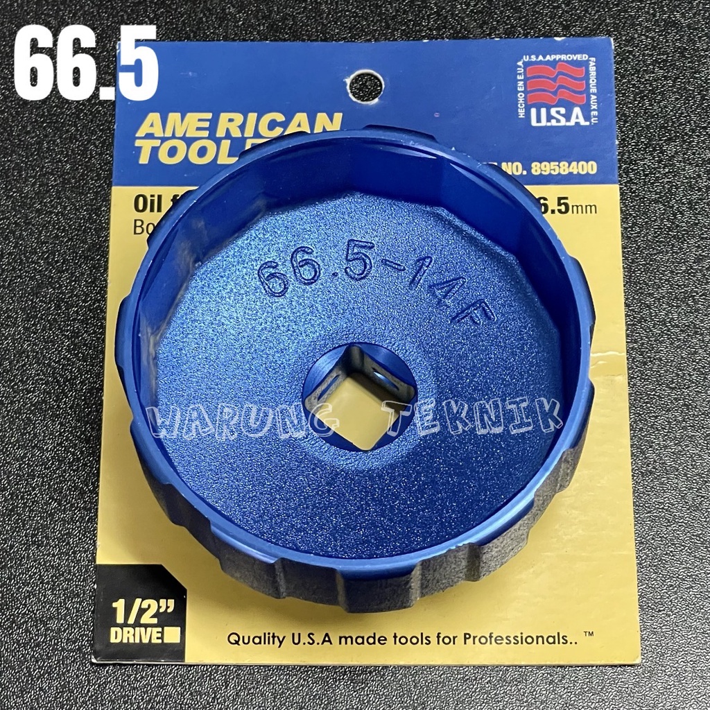 American Tool 66.5 mm oil filter wrench bowl type kunci filter oli mangkok