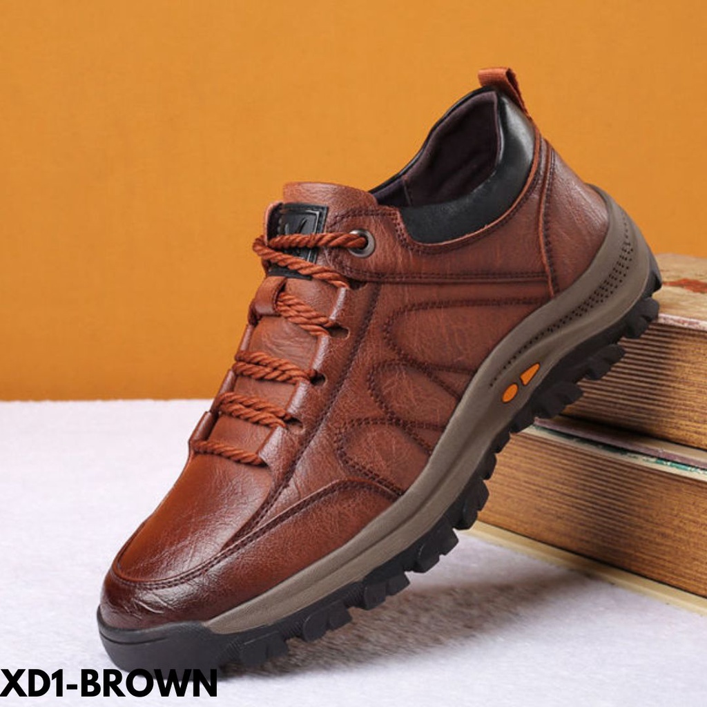 SEPATU SNEAKERS BERTALI KEKINIAN DESIGN CIRCLE SEWING BAHAN PU BERKUALITAS IMPORT D1man