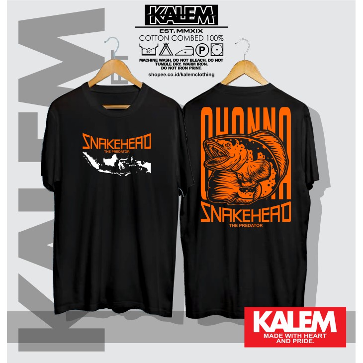 KAOS BAJU SNAKEHEAD INDONESIA THE PREDATOR - KALEMCLOTHING