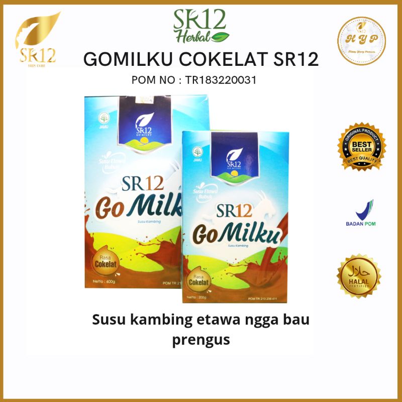 

GOMILKU COKELAT SR12 200gr 600gr Susu kambing etawa bubuk tanpa pemanis dan krimer membantu meningkatkan kecerdasan dan nafsu makan Anak