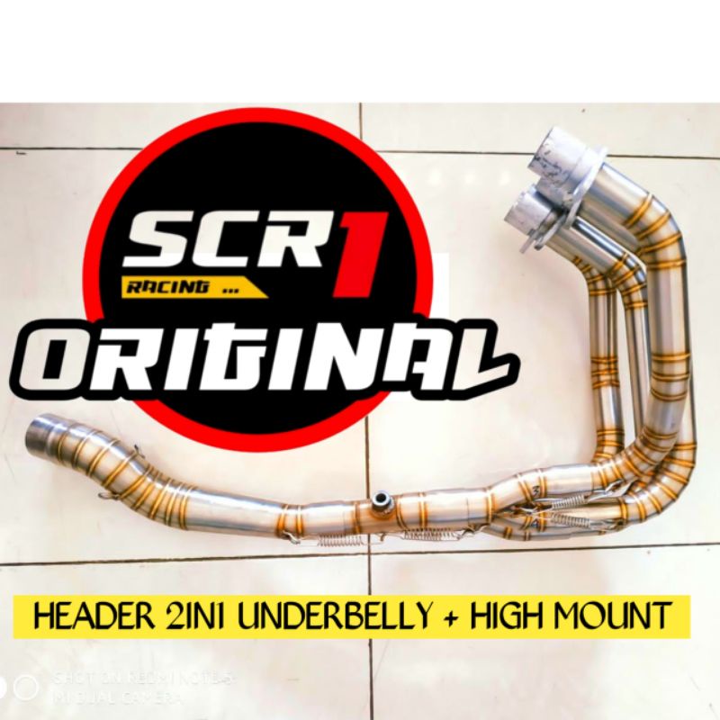KNALPOT ZX25R STAINLESS HEADER ONLY