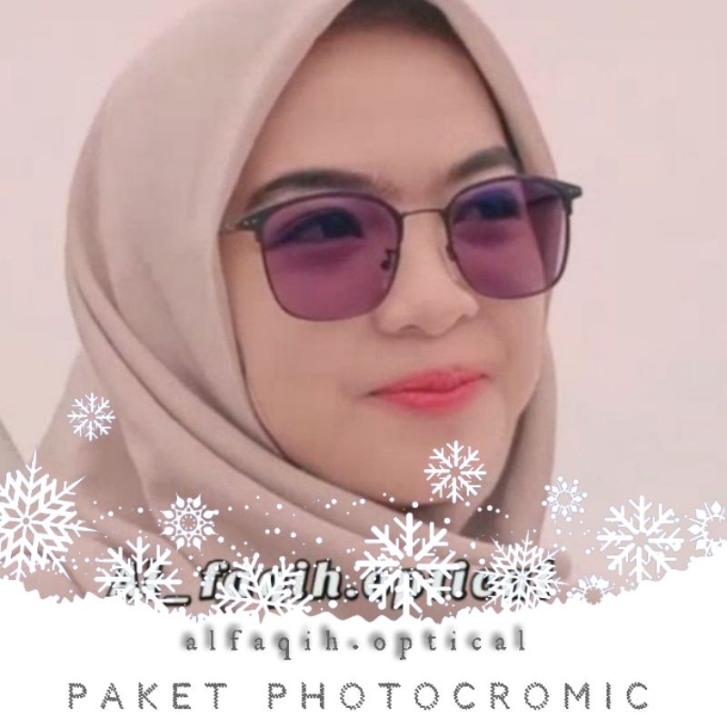 Kacamata Photocromic anti radiasi/anti UV | Kacamata Photocromic Minus pria wanita