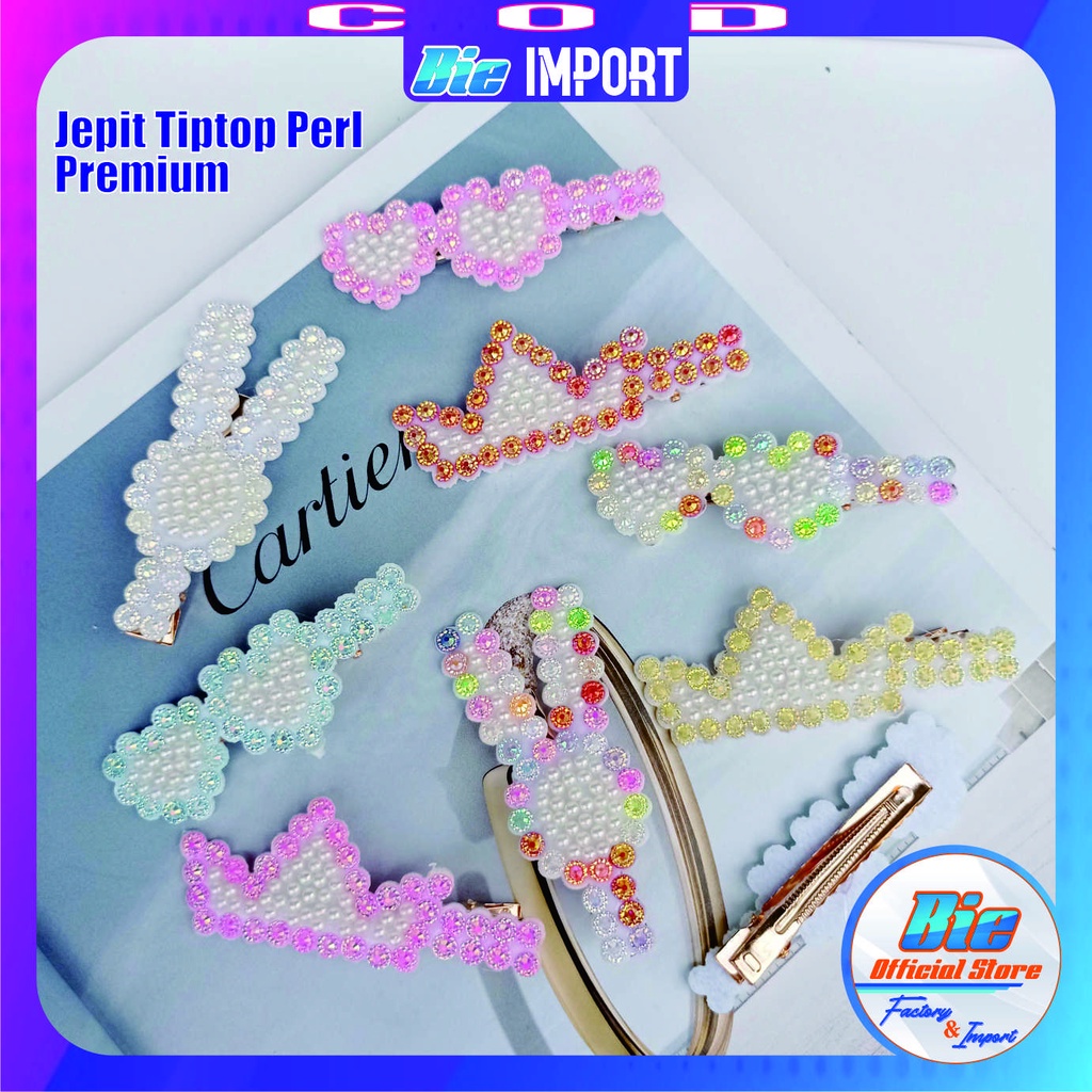 Jepit Korea Tiptop Mutiara Premium Impor Best Seller